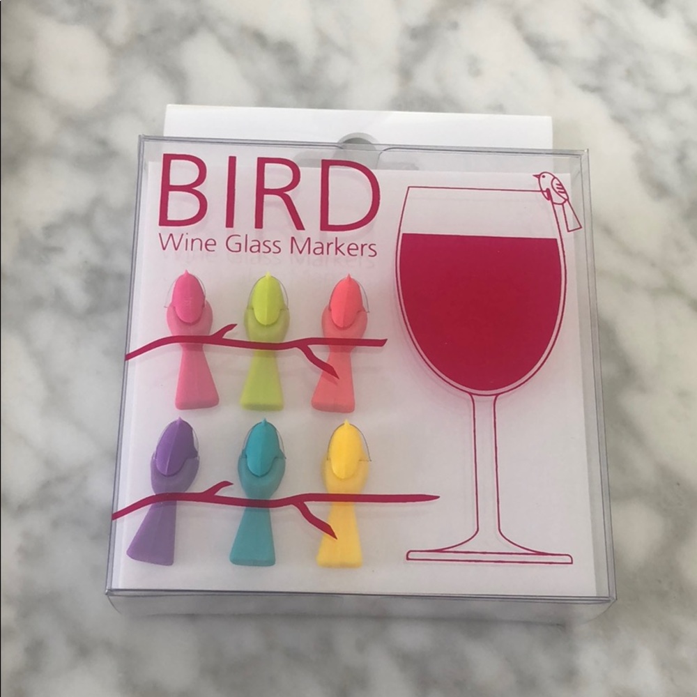 Bird Wine Glass Markers